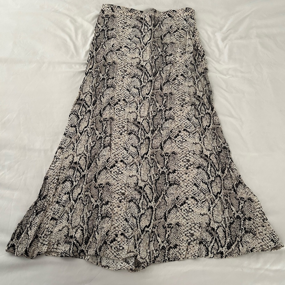 Snakeskin Patterned Reformation Maxi Dress, Good Condition